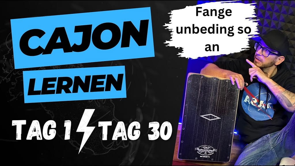 Lernen das Cajon richtig spielen