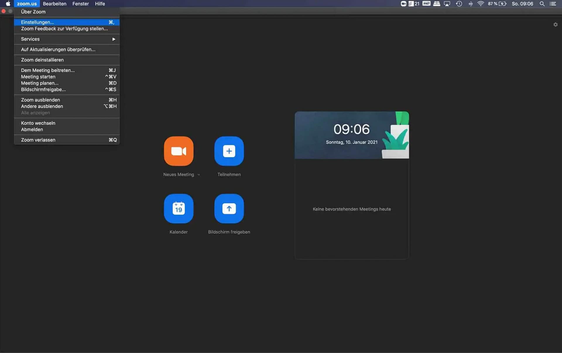 Zoom Audio-Einstellungen auf PC oder Mac